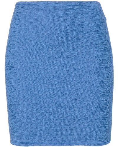 Hunza G Mini Skirt - Blue