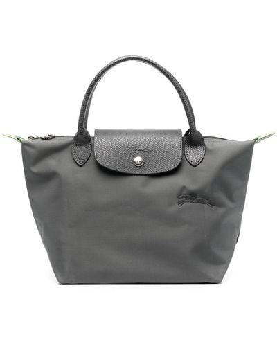 Longchamp Small Le Pliage Green Top Handle Bag - Gray