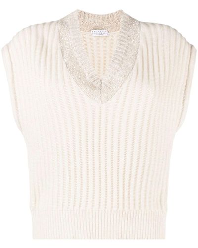 Brunello Cucinelli Sleeveless sweaters for Women | Online Sale up to 70%  off | Lyst