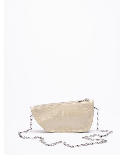 Burberry Micro `Sling Shield` Bag - Bianco