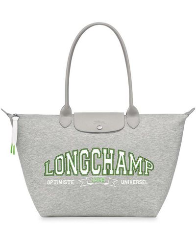 Longchamp `le Pliage Université` Large Tote Bag - Metallic