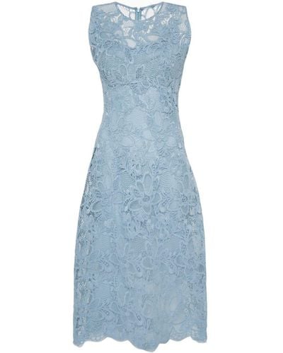 Ermanno Scervino Lace Midi Dress - Blue