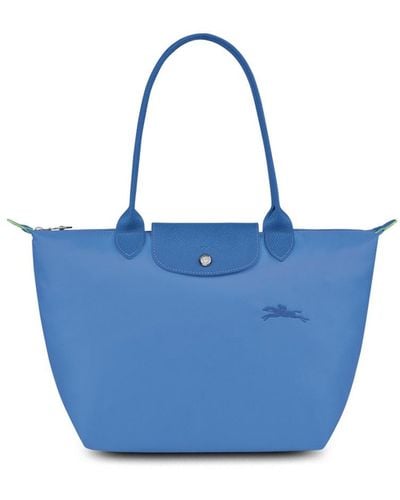Longchamp `Le Pliage` Medium Tote Bag - Blue