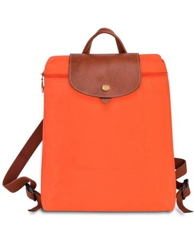 Longchamp `le Pliage Original` Medium Backpack - Orange