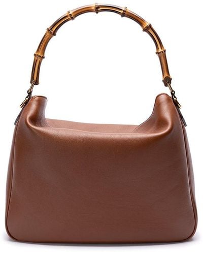 Gucci ` Diana` Large Shoulder Bag - Brown