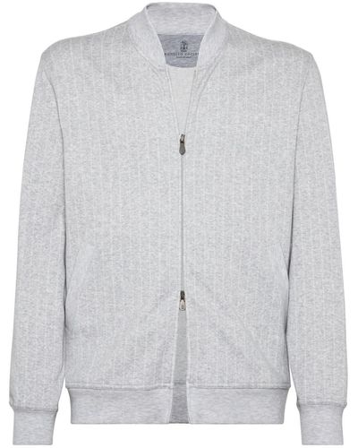 Brunello Cucinelli Cardigan Sweatshirt - Grey