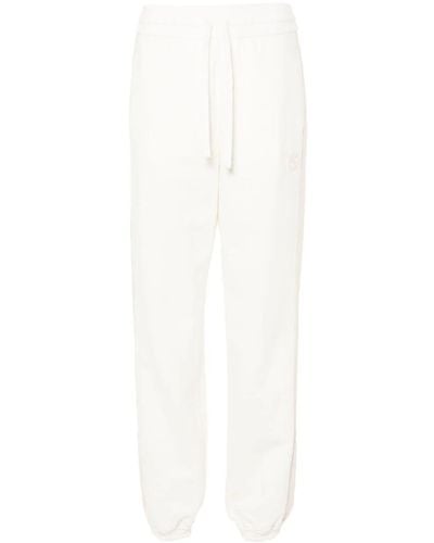 Gucci Interlocking G-patch Cotton Track Pants - White