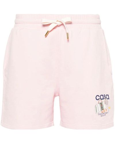 Casablancabrand Bermuda Shorts With Print - Pink