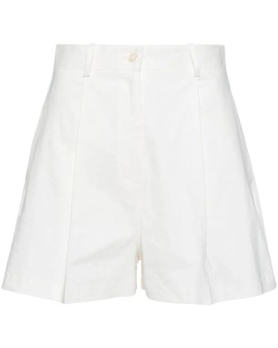 Pinko High-waisted Tailored Shorts - White