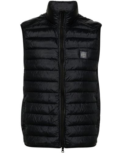 Stone Island Quilted Vest 100 Gr - Black