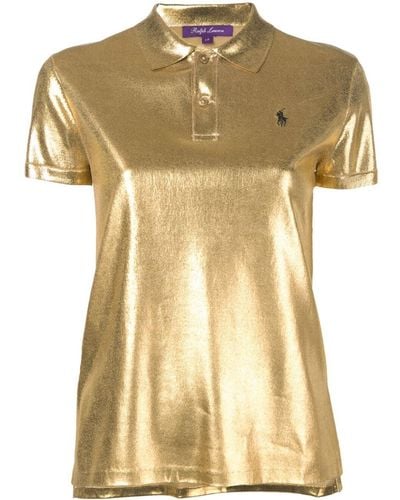 Ralph Lauren Short Sleeve Polo Shirt - Metallic
