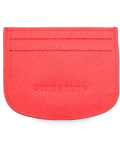 Longchamp `Epure` Card Holder - Rosa
