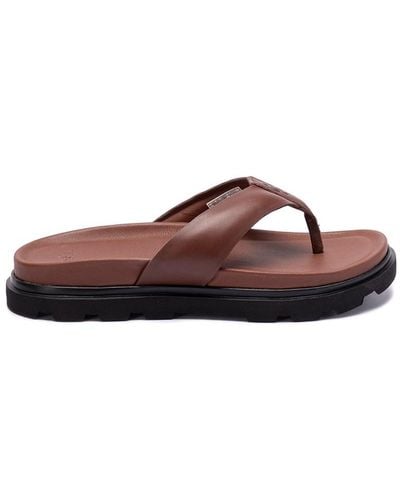 UGG `Capitola Flip` Sandals - Brown