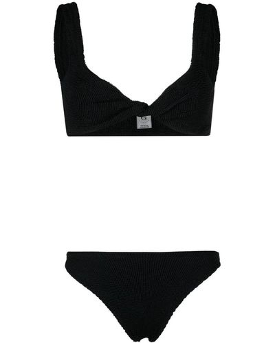 Hunza G Juno Crinkled Bikini Set - Black