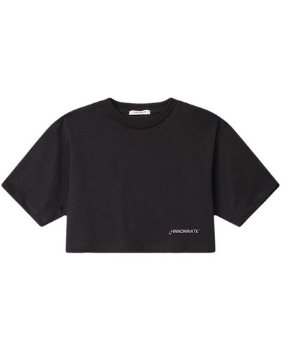 hinnominate Cropped T-Shirt - Black