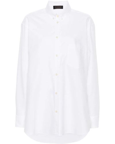 ANDAMANE `Robbie` Oversize Button-Down Shirt - White