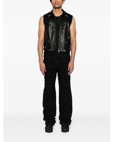 ANDERSSON BELL Faux-Leather Vest - Nero