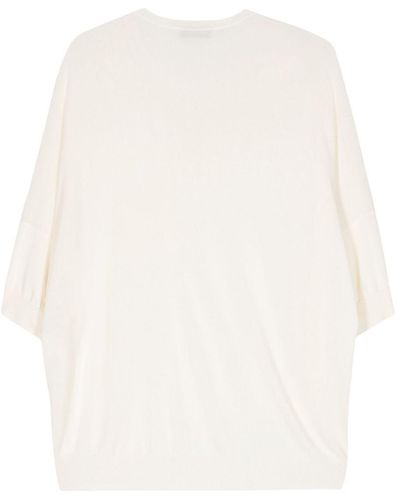 Gentry Portofino Short Sleeves Sweater - Bianco