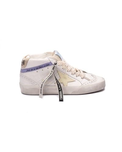 Golden Goose `Mid Star Bio` Sneakers - White