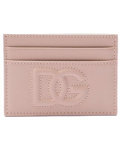 Dolce & Gabbana `Dg` Logo Card Holder - Pink