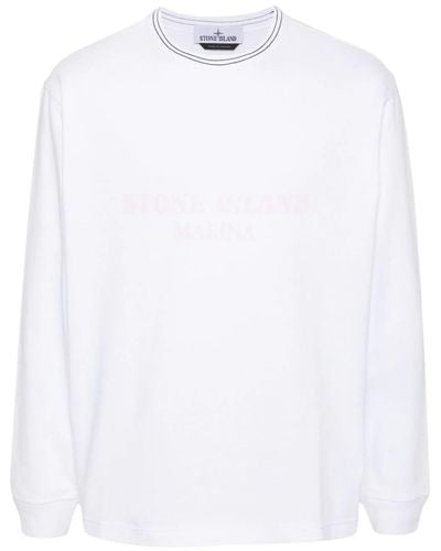 Stone Island Long Sleeve T-Shirt - White