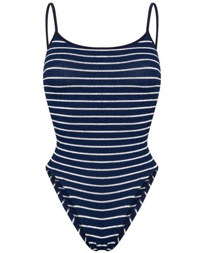 Hunza G `pamela` One-piece Swimsuit - Blue