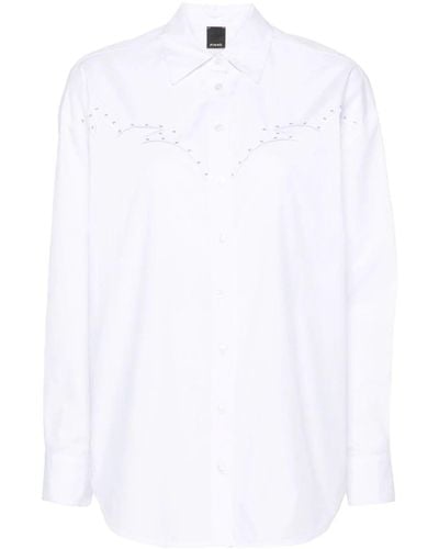 Pinko Embroidered Poplin Shirt - White