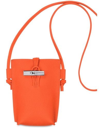 Longchamp `Roseau` Phone Case - Orange