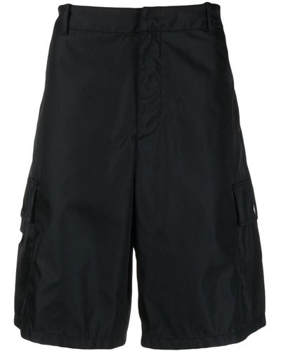Prada Triangle-logo Cargo Shorts - Black