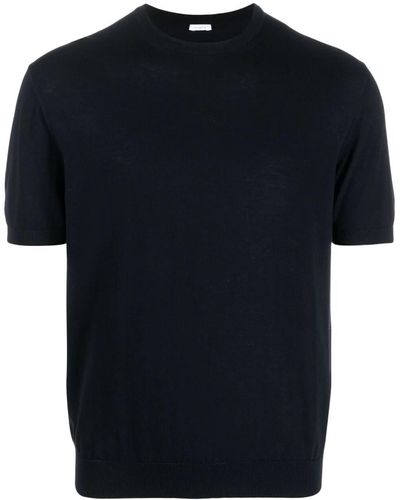 Malo Short Sleeve Crew-Neck Sweater - Blue