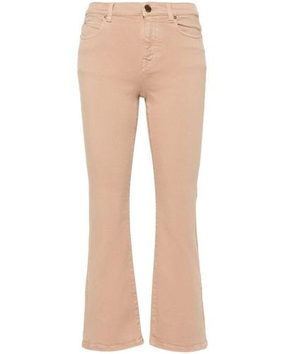 Pinko Brenda Mid-rise Bootcut Jeans - Natural