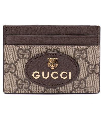 Gucci `neo Vintage Gg Supreme` Card Case - White