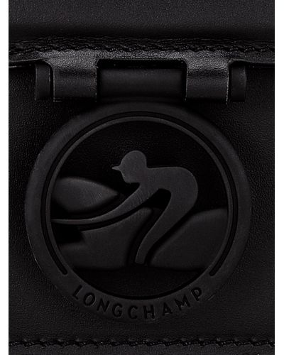 Longchamp Borsa Baguette Media 'Box-Trot Colors' - Nero