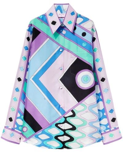 Emilio Pucci Shirts - Blue