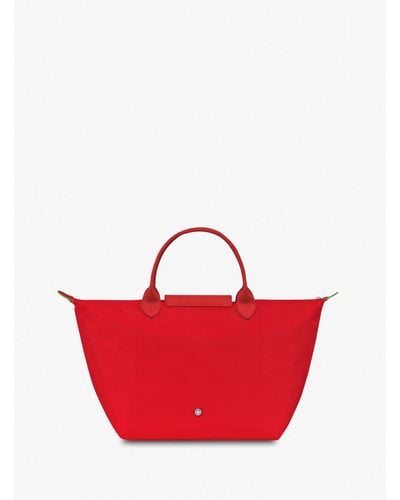 Longchamp `Le Pliage Green` Medium Handbag - Rosso
