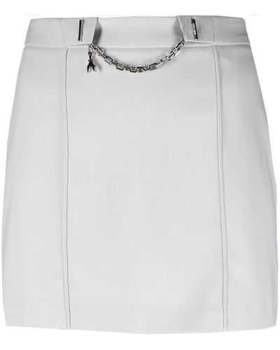 Patrizia Pepe Essential Crepe Miniskirt - White