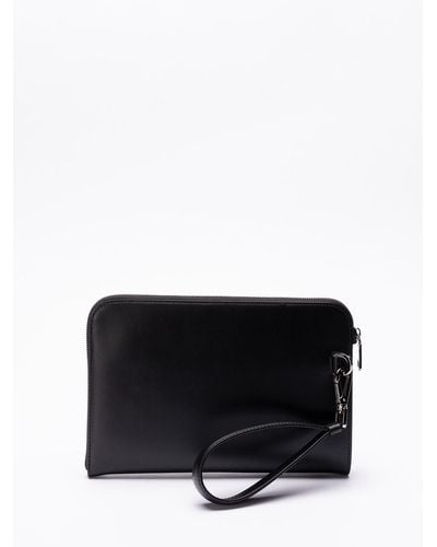 Dolce & Gabbana Small Pouch With Raised Logo - Nero