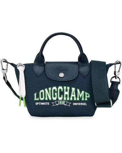 Longchamp `le Pliage Université` Extra Small Handbag - Blue