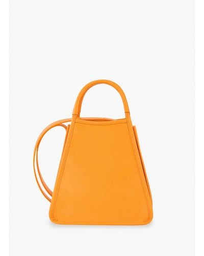 Longchamp `Le Foulonné` Small Handbag - Arancione