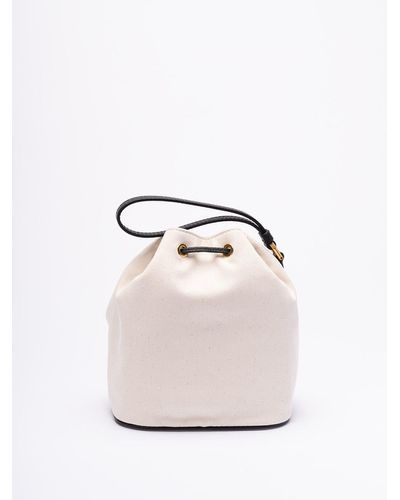 Bally `Bar Spiro Eco` Mini Bucket Bag - Bianco