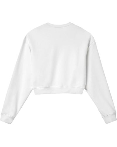 hinnominate Cropped Sweatshirt - Bianco