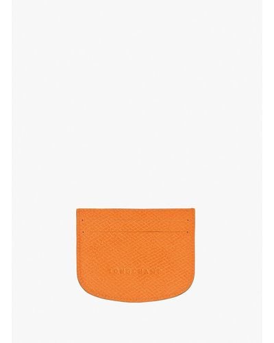 Longchamp `Epure` Card Holder - Arancione