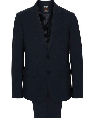 ZEGNA Single-breasted Suit - Blue