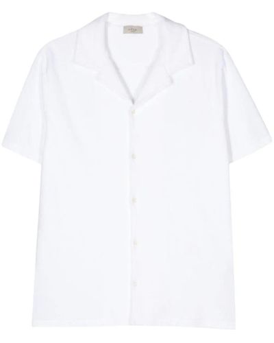 Altea `Harvey Camp` Short Sleeve Shirt - White