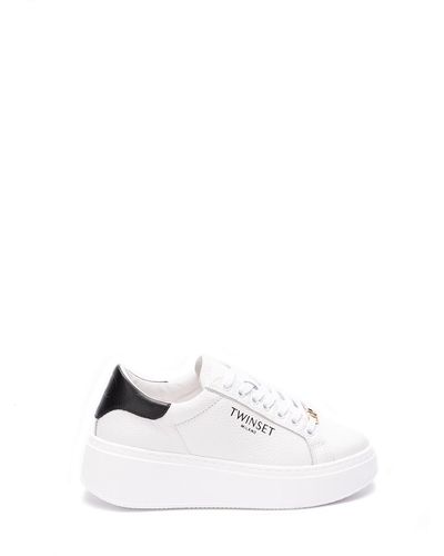 Twin Set Low-Top Trainers - White