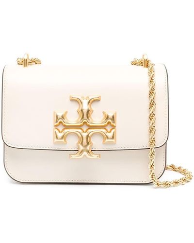 Tory Burch Eleanor Small Leather Shoulder Bag - White