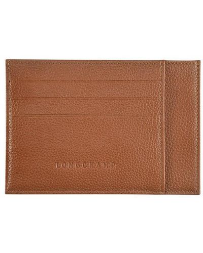 Longchamp Le Foulonné Card Holder - Brown