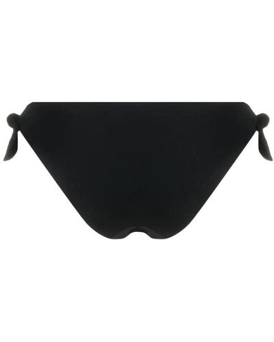 Dolce & Gabbana Slip bikini con placca logo - Nero