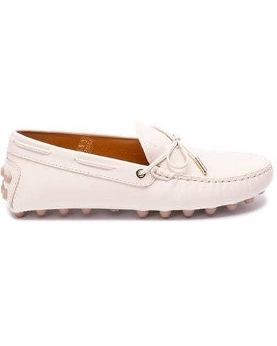 Tod's `Gommino Macro` Loafers - White