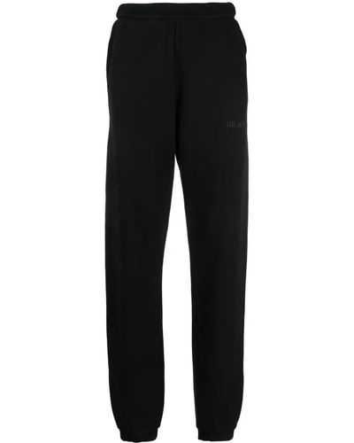 The Attico Penny Track Trousers With Embossed Logo - Black